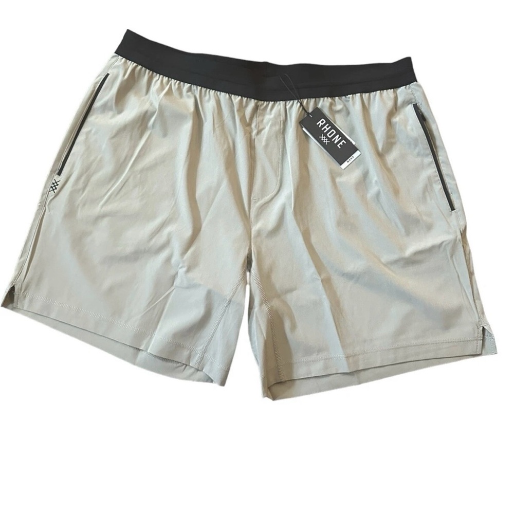 Rhone Shorts 7" Mako Tech Mens Size XXL Unlined Sage Green  Zip Pockets NWT